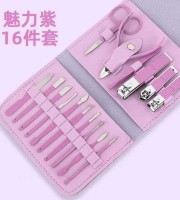 16pcs Stainless Steel Nail Cutter Manicure Tool Set