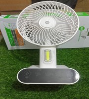 DP 7624 Rechargeable Table Touch Fan With Lamp