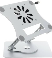 Laptop And Book Stand 360° Rotating With Cooling Fan- 6.1