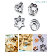 Cookie Cutter 12 Pieces - Silver