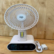 DP 7624 Rechargeable Table Touch Fan With Lamp