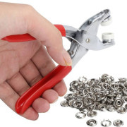 Hand Pressure Pliers For Prong Snap Button (FREE 100 BUTTON)